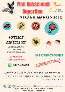 Plan-Vacacional-Deportivo VERANO 2022